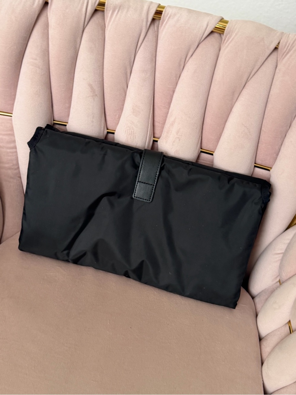 Kate Spade ♠️ Black Nylon Diaper Changing Pad - Picture 7 of 13
